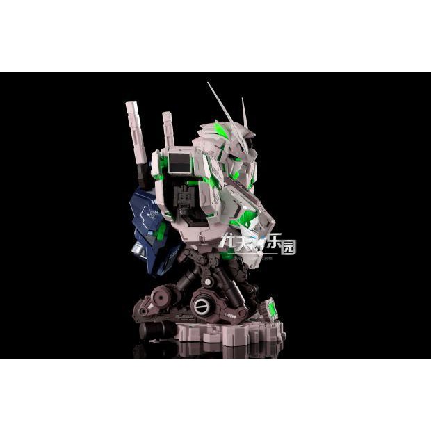 Mô Hình Gundam 1/35 Head Bust Unicorn Green + LED