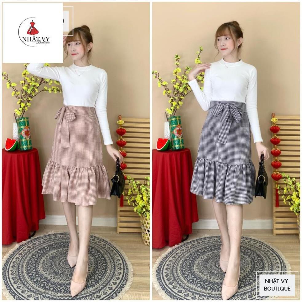 Chân váy caro đuôi cá - NHATVY D1822 | BigBuy360 - bigbuy360.vn