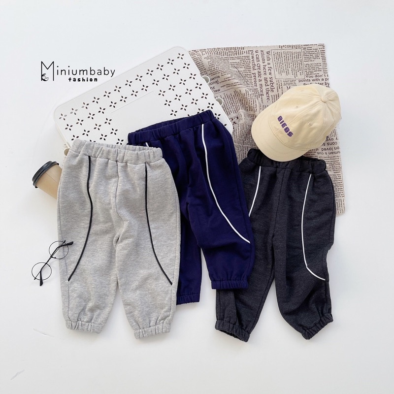Quần Jogger sọc dây cá tính bé trai