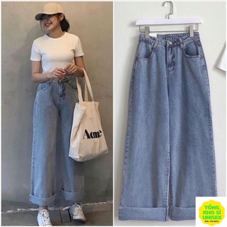 [ HOT] QUẦN JEAN ỐNG RỘNG DÀI NỮ CAO CẤP CỰC HOT BG295
