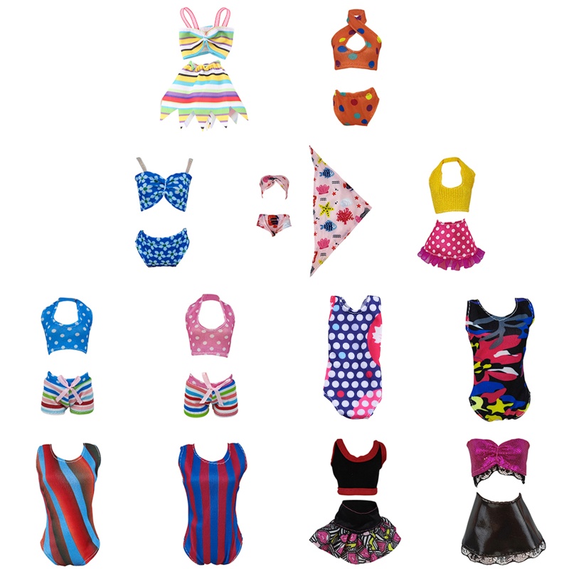 Bộ Đồ Bơi Búp Bê Sống Động Dành Cho Bé Gái