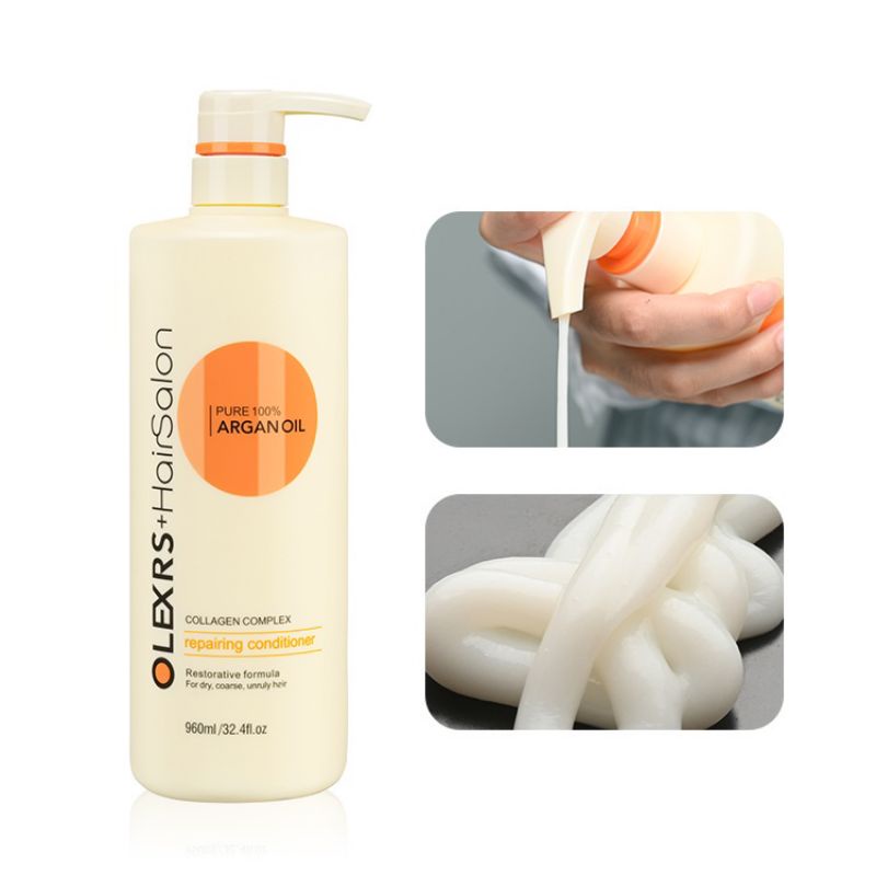 Dầu cặp bộ gội xả Olexrs Hair Salon Argan oil 500ml/960ml - Mọc Tóc, Chống Rụng Tóc, Tóc Nhuộm