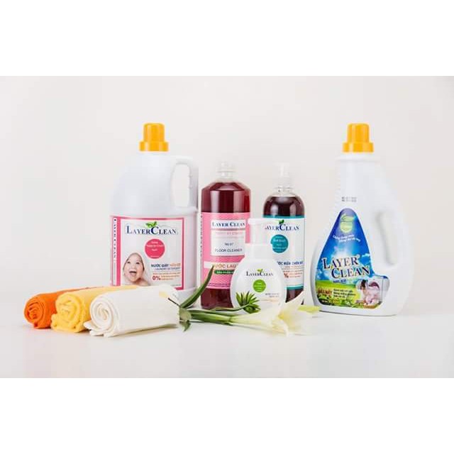 Nước lau sàn hữu cơ LayerClean hương Gió Biển - can 5L