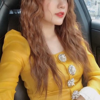 Vải orgazan vàng trắng đen
