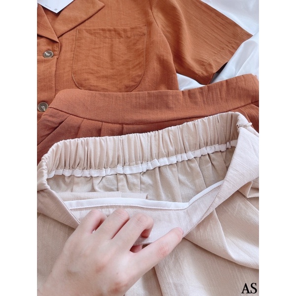 ⚡️BÁN SỈ⚡️Set áo cổ vest dáng lửng phối chân váy | BigBuy360 - bigbuy360.vn