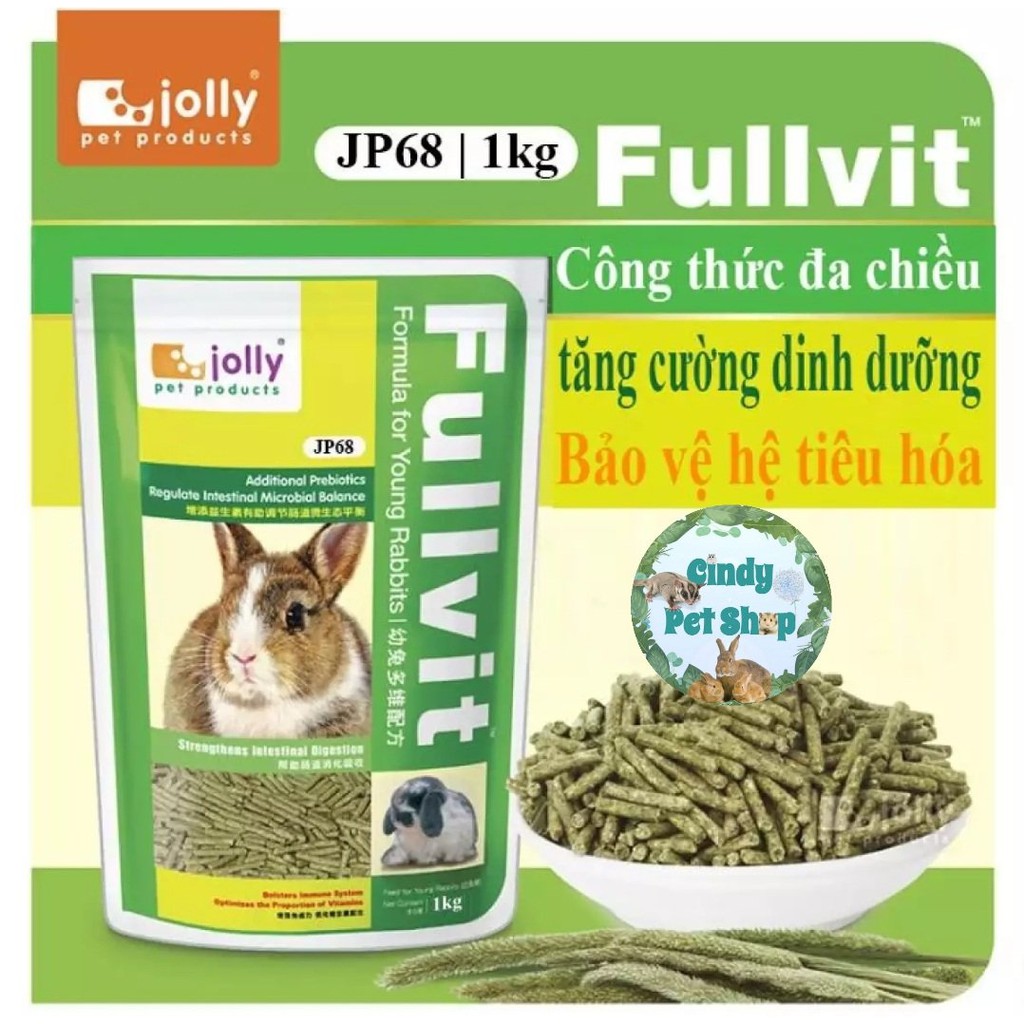 Thức ăn mix rau củ quả cho Thỏ trưởng thành - Jolly Fullvit Rabbit