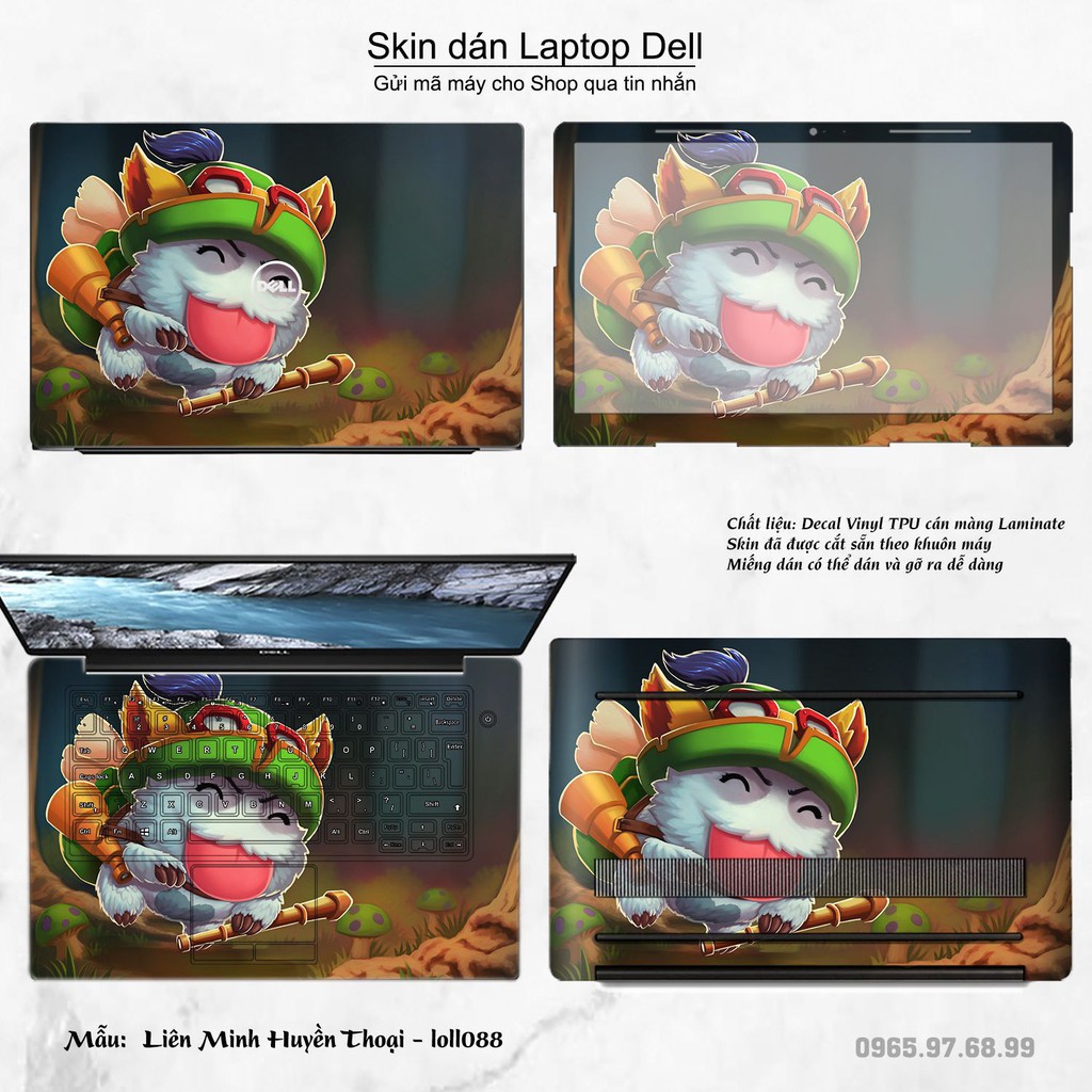 Skin dán Laptop Dell in hình Liên Minh Huyền Thoại nhiều mẫu 12 (inbox mã máy cho Shop)