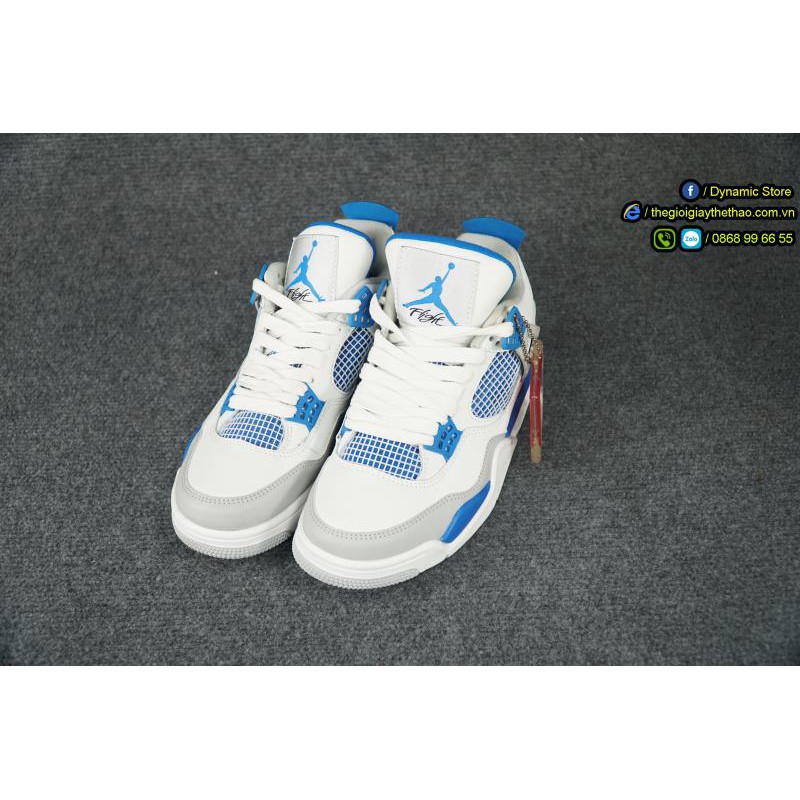 Giày Jordan 4 Retro Military Blue Best Quality