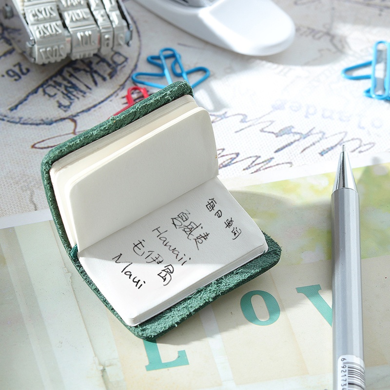 Sổ Tay Bìa Da Siêu Mỏng Không Viền Dành Cho Trẻ Em