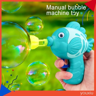 Máy Thổi Bong Bóng Xà Phòng Hình Cá Hoạt Hình Đáng Yêu Cho Bé