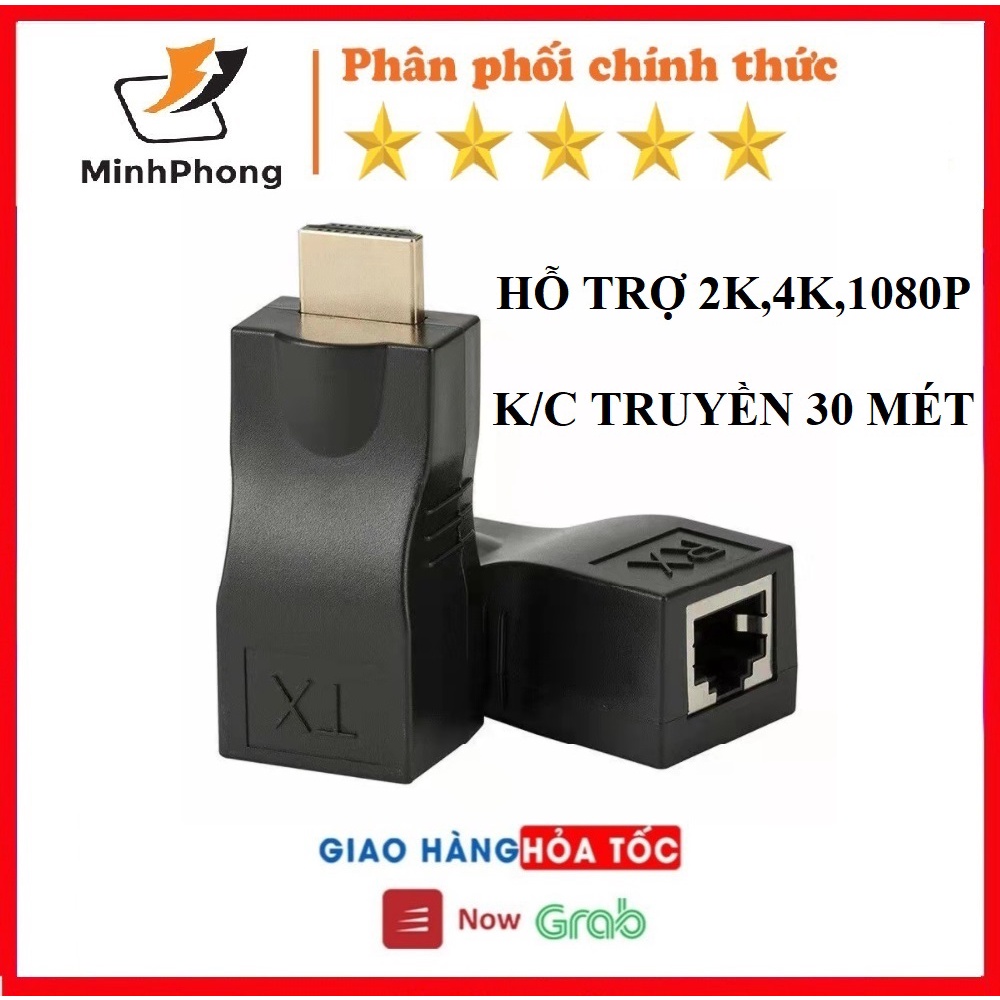 Đầu nối dài, chuyển đổi HDMI sang RJ45, VGA sang RJ45 LAN