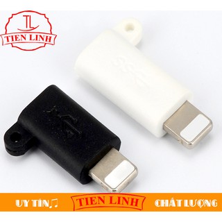 Đầu chuyển đổi từ USB Type C sang Lightning (Đen - Móc chống rơi)
