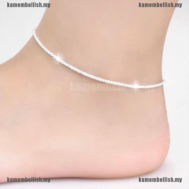 Lắc Chân Mạ Bạc 925 Dạng Dây Thừng | BigBuy360 - bigbuy360.vn