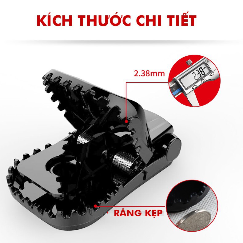 Bẫy chuột thông minh - kẹp chuột nhựa đen không độc hại hiệu quả cao