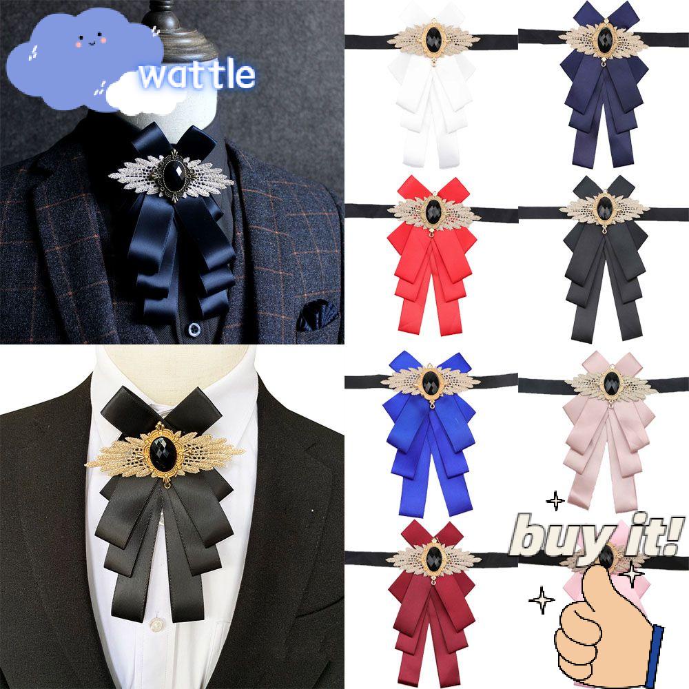 Nơ Thắt Cổ Áo Tuxedo Thủ Công Có Thể Điều Chỉnh Độ Dài Cho Tiệc Cưới