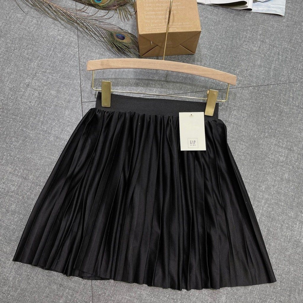 Chân váy đen ngắn xòe có lưng thun quần trong dập ly dễ mặc thời trang 2021 DUMISA CV02 | BigBuy360 - bigbuy360.vn