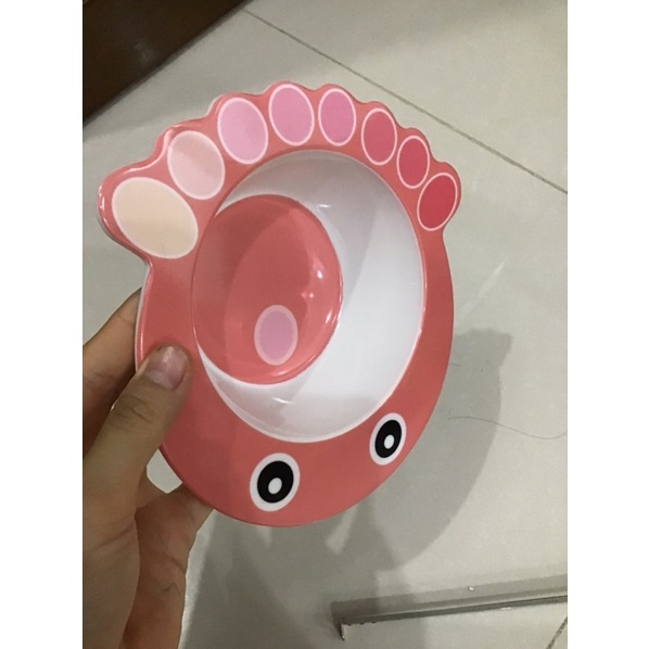 Bát ăn dặm hình thú cưng chất liệu sợi tre chịu nhiệt cao an toàn cho bé