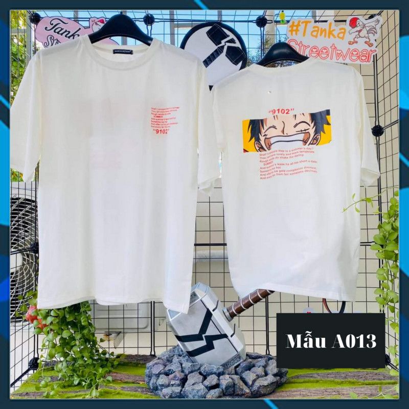 Áo thun Unisex Nam nữ Tay lỡ Phông Rộng in hình Lufy | BigBuy360 - bigbuy360.vn