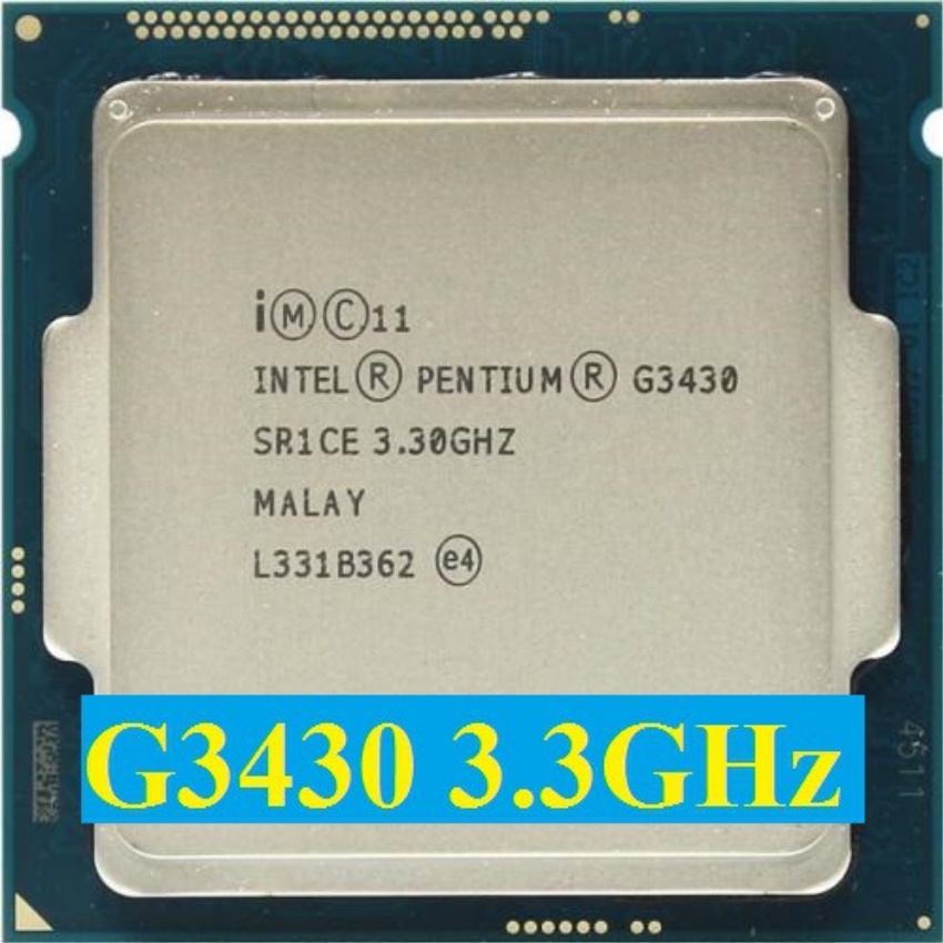 Bộ vi xử lý Intel CPU G3430 3.30GHz ,55w 2 lõi 4 luồng, 3MB Cache Socket Intel LGA 1150