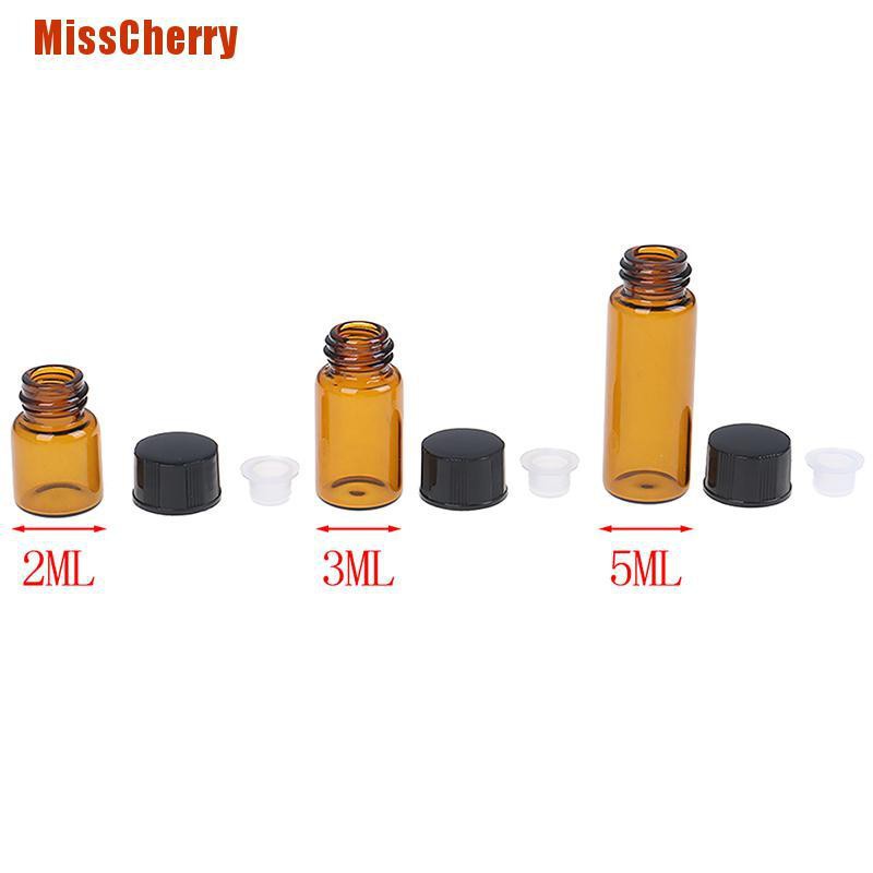 Bộ 10 Lọ Thủy Tinh Rỗng Mini 2ml 3ml 5ml Đựng Tinh Dầu Tiện Dụng