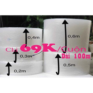 Xốp nổ, xốp hơi, xốp bóng khí bọc hàng chống sốc giá từ 69k/ Cuộn 100m