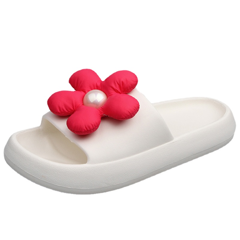 IELGY Dép đi trong nhà  họa tiết hoa xinh xắn thời trang theo phong cách Hàn Quốc cho nữ