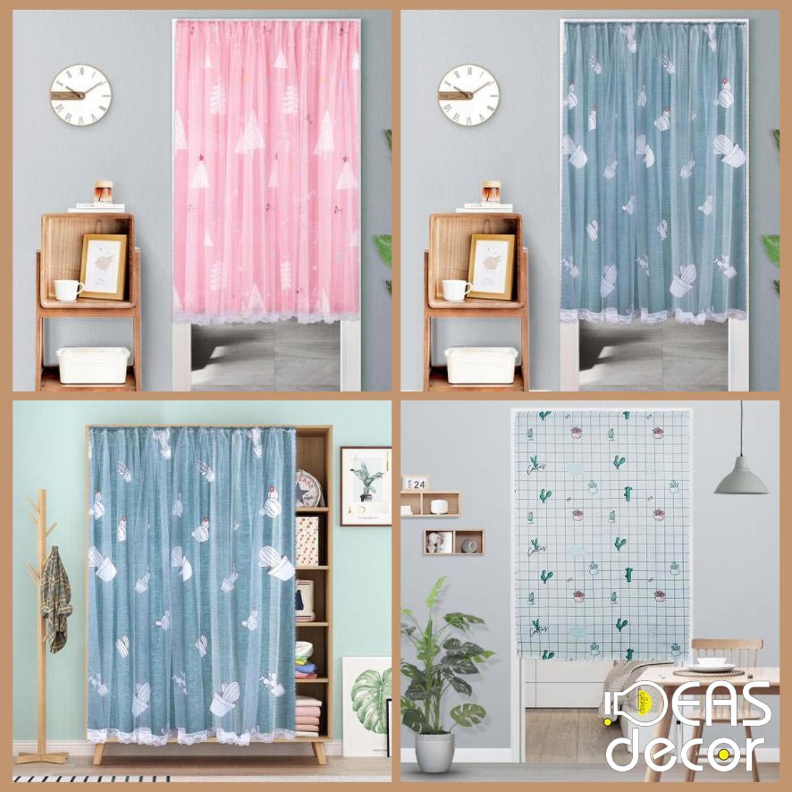 Rèm cửa sổ tự dính Bắc Âu hiện đại size nhỏ, màn che chống nắng, trang trí phòng cá nhân, couple room - Ideas Decor