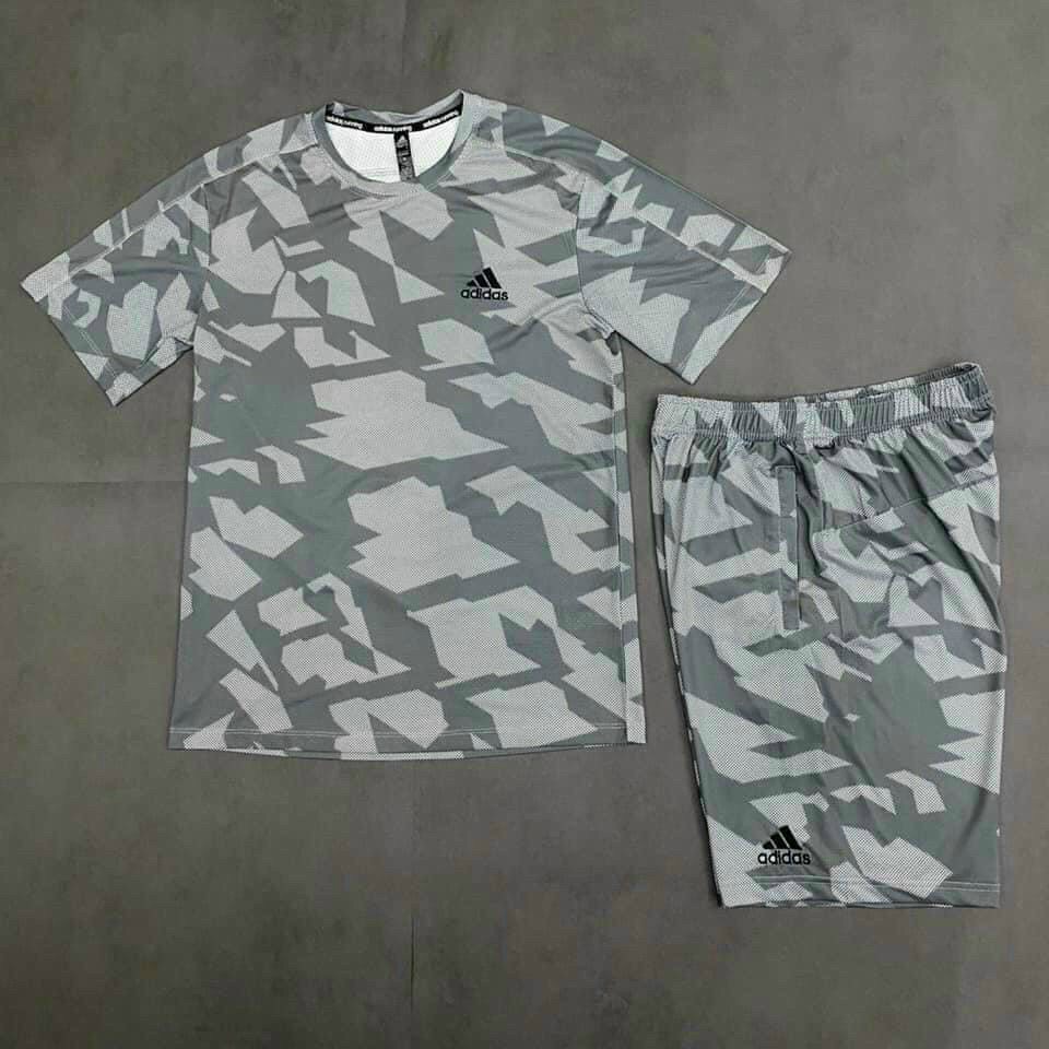 Bộ thể thao nam Adidass cộc tay chất mát HÀNG CAO CẤP Menson MS194 Đồ bộ nam mặc nhà co giãn chuẩn form mùa hè 2022