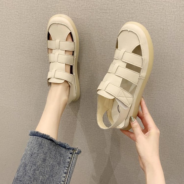 Dép sandal nữ quai da 🌺FREESHIP🌺 đế cầu vồng siêu mềm êm chân