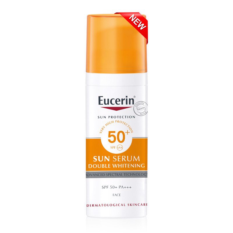 EUCERIN SUN DOUBLE WHITENING SERUM SPF50+ 50ML - Tinh chất chống nắng giúp dưỡng trắng da