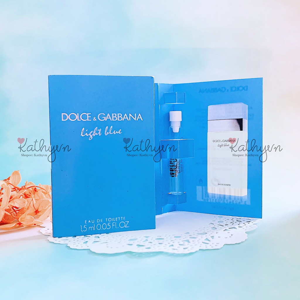 Mẫu thử nước hoa DOLCE & GABBANA D&G LIGHT BLUE EDT sample vial