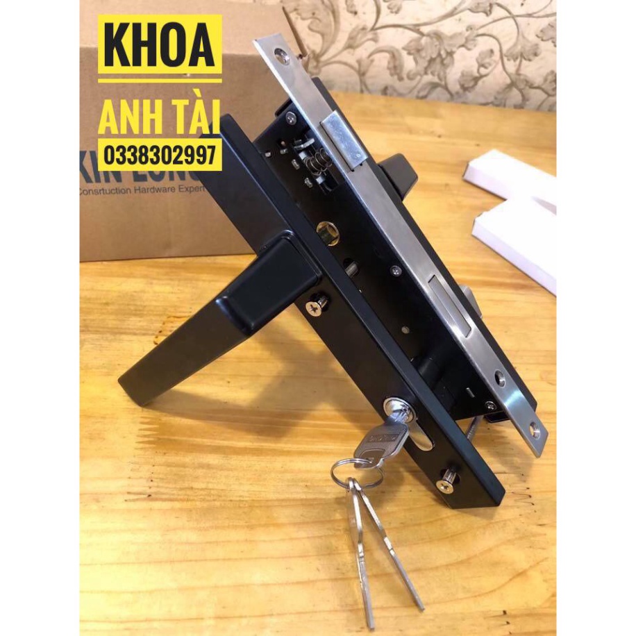 Khoá tay gạt cửa nhôm Kinlong lắp hệ Việt pháp 4500, PMA, hệ 700, hệ 1000, sắt hộp 3x6, sắt hộp 4x8