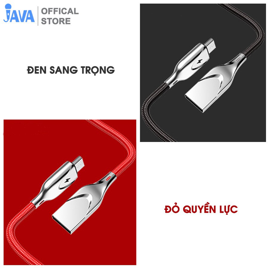 Dây cáp sạc nhanh có đèn báo mức pin - Ip Lightning - Micro USB - Type C