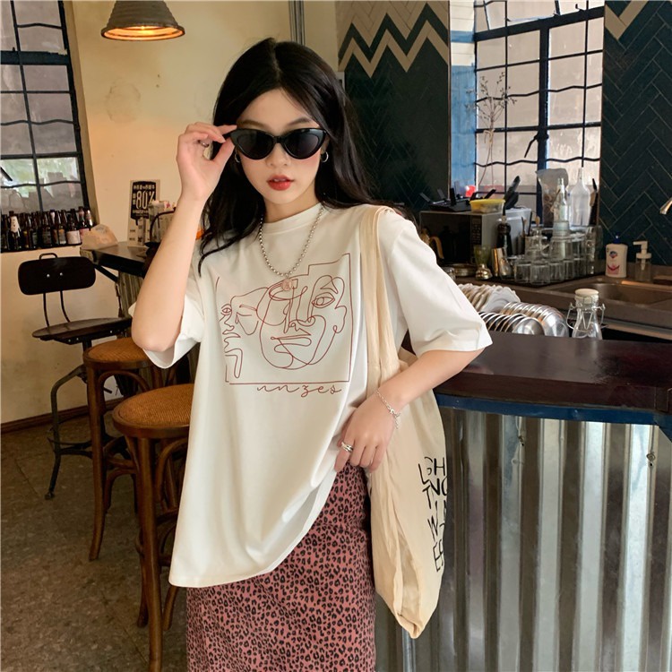 NRVP Áo Thun Tay Ngắn Cổ Tròn Thời Trang Mùa Hè Phong Cách Đường Phố Nhật Bản 2022 Cho Nữ