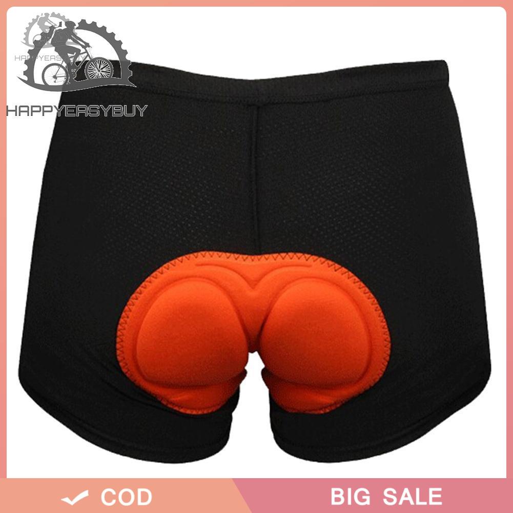 Quần short đệm mút màu đen dày 2.1cm cao cấp dùng cho nam nữ chạy xe đạp.