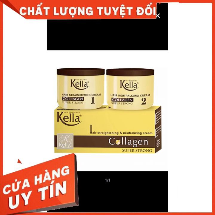 KEM DUỖI THẲNG TÓC,KEM ÉP TÓC KELLA- Collagen Kella500M*2 DUỖI THẲNG TÓC PHUC HỒI BÓNG MƯỢT DÀNH CHOHO