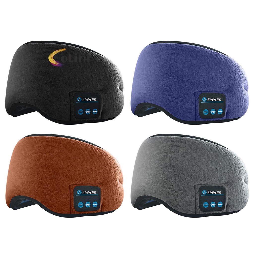 Mặt nạ che mắt khi ngủ tích hợp tai nghe Bluetooth không dây tiện dụng khi đi du lịch