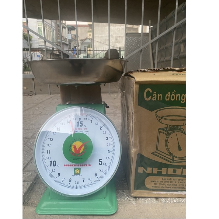 Cân đồng hồ 15Kg Nhơn Hòa (bảo hành 12 tháng)