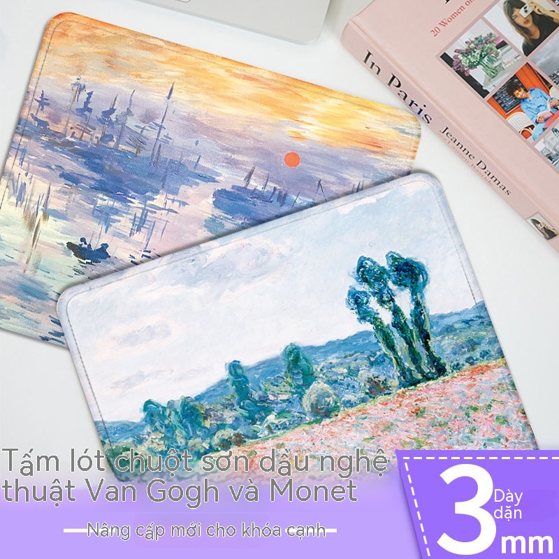 Tấm Lót Chuột Và Bàn Phím Chống Trượt In Hình Tranh Sơn Dầu Van Gogh Sáng Tạo Dành Cho Nam Và Nữ