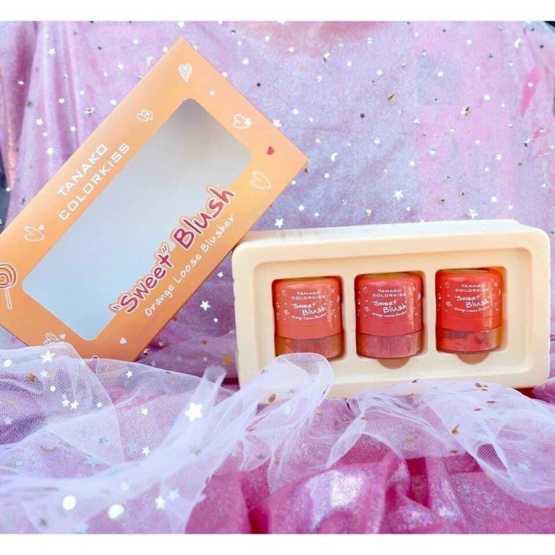 Phấn má dạng bột Tanako Colorkiss Sweet Blush 50g nội địa Trung