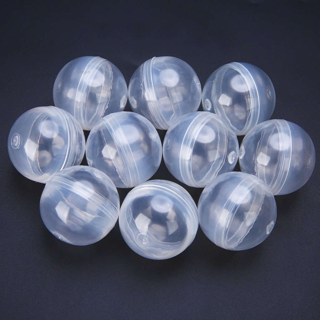 Set 10 Viên Nén Tròn Rỗng Trong Suốt Đường Kính 1.2 "32mm Dùng Để Trang Trí Đồ Chơi Tiện Dụng