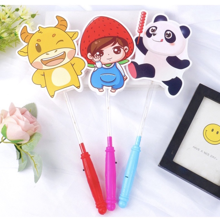 Đồ Chơi Đèn Trung Thu Phát Sáng - Cây Phát Sáng Nhiều Nhân Vật Màu Sắc Cho Bé