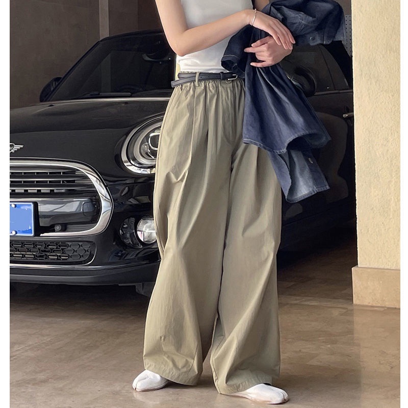 Quần Dài Lưng Cao Ống Rộng Chống Nắng Thời Trang Mùa Hè Phong Cách Nhật Bản Plus Size Cho Nữ