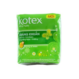 BVS hàng ngày Kotex kháng khuẩn không cánh 8 miếng .