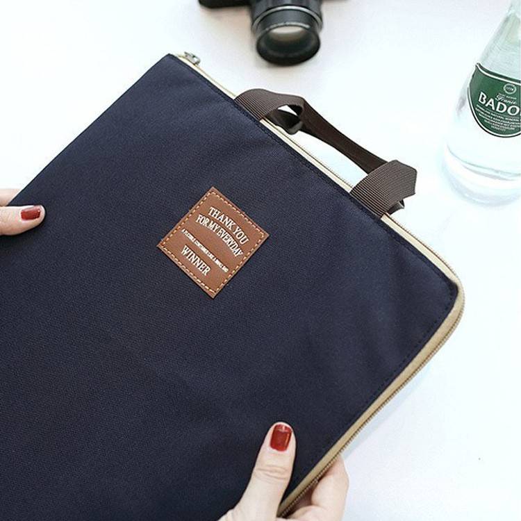 GIÁ SỈ Túi vải đựng tập giấy A4 Mu Xin Bag thiết kế đơn giản đẹp mắt 9138