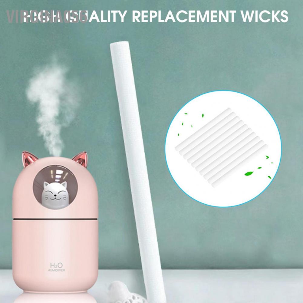 Virgina056 10Pcs Mini Portable Personal USB Humidifier Replacement Sponges Refill Stick