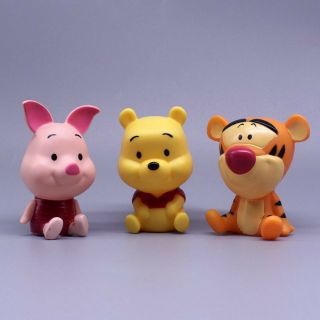 Bộ gấu pooh heo thỏ trang trí bánh kem(Giá 1 bộ 3 con)