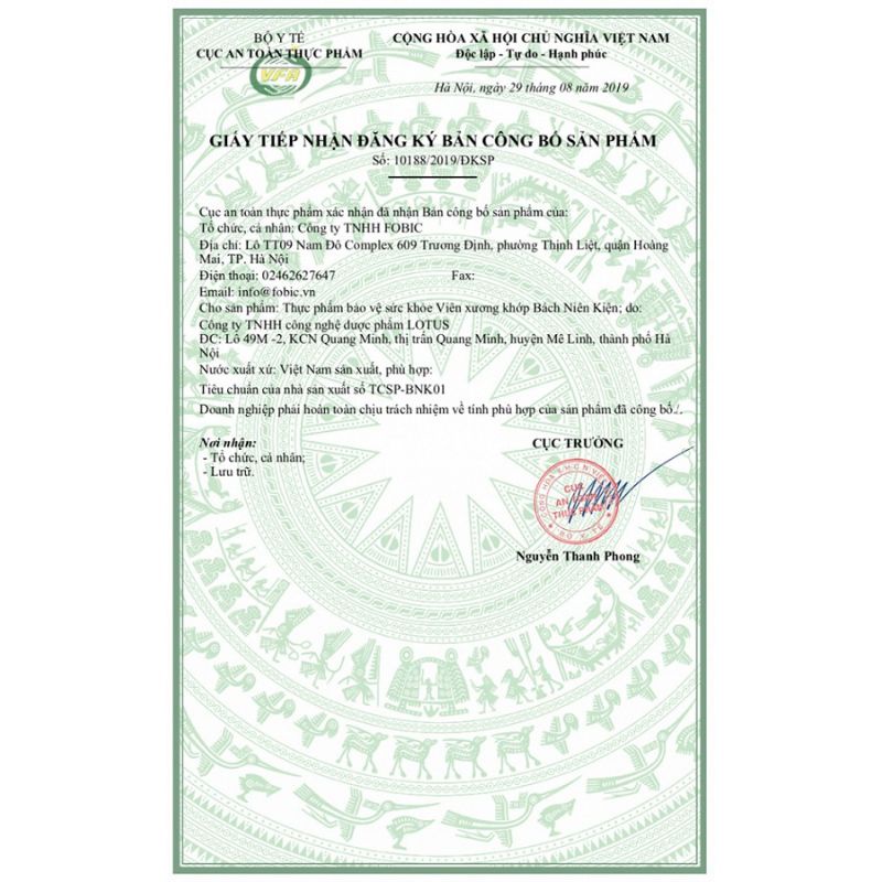 Bách niên kiện hỗ trợ giảm nguy cơ thoái hoá khớp