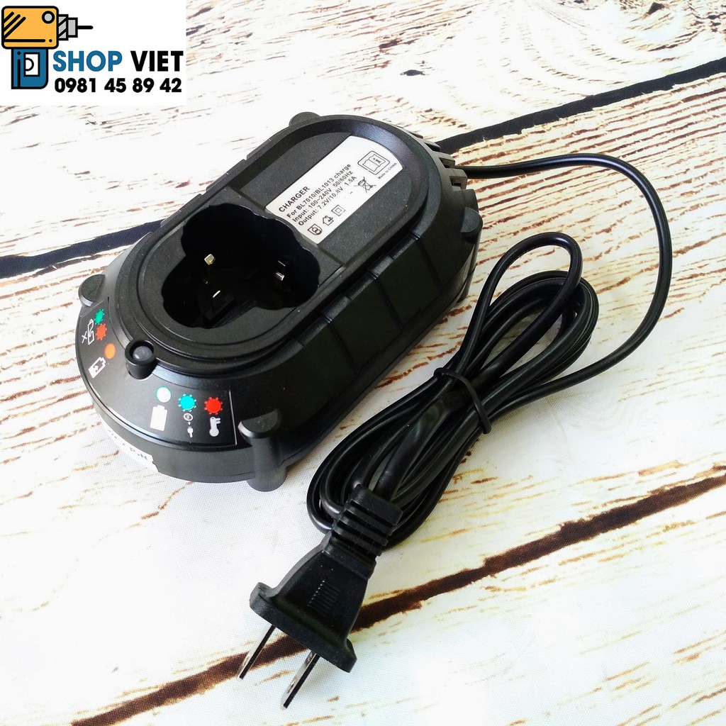 SV Sạc pin liion 7.2v 10.8v 12v thay thế BL1013  BL7010