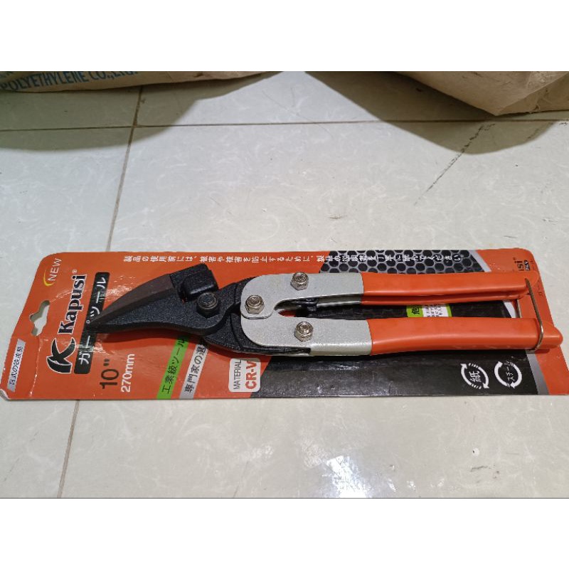 [Rẻ Nhất Shopee] Kéo Cắt Tôn - Cộng Lực Mỏ Nghiêng 10inch 27cm KAPUSI NHẬT